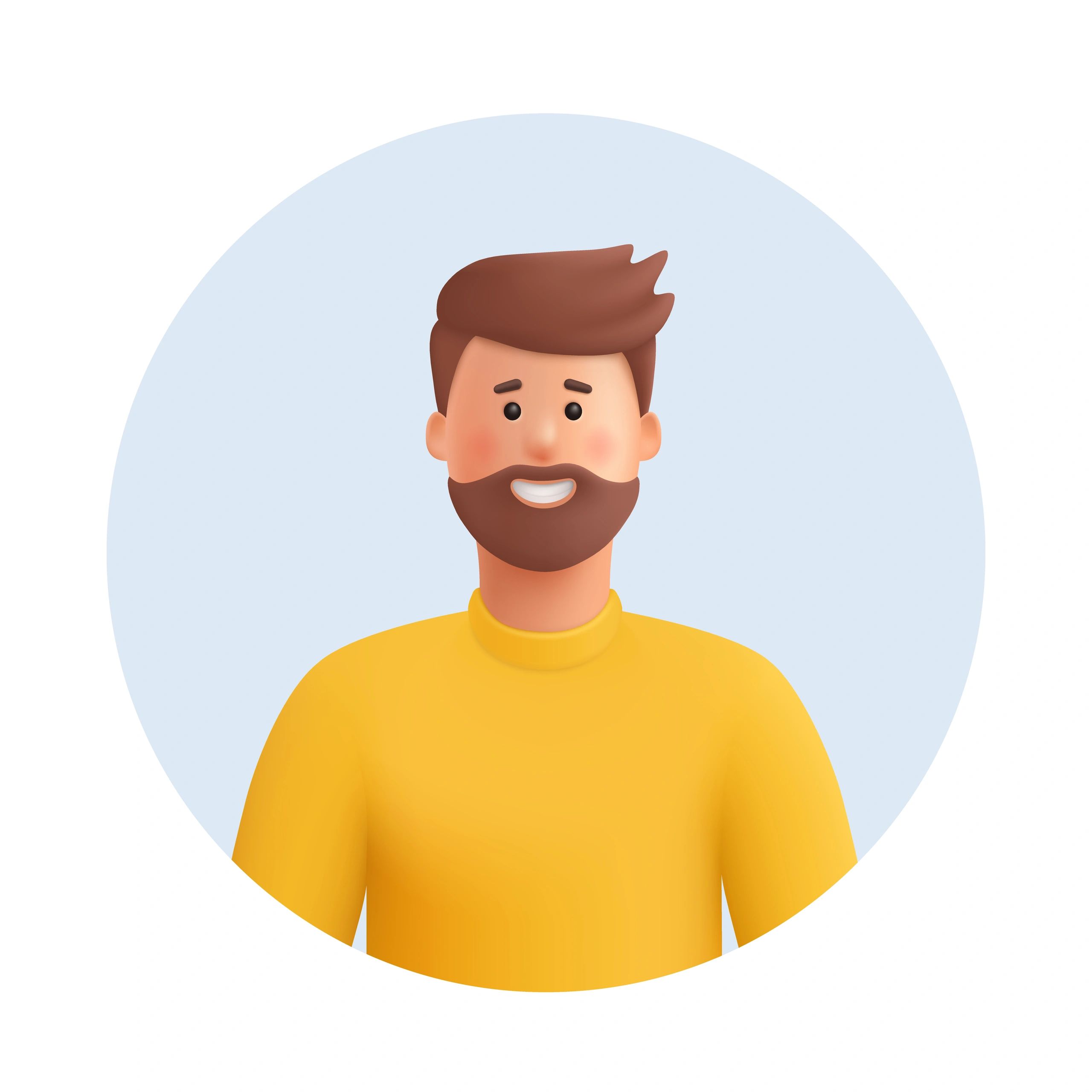 Generic vector portrait representing a sales manager